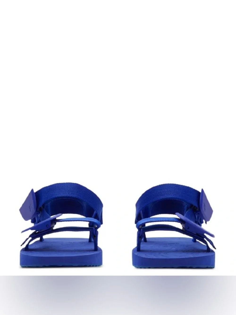 BURBERRY Trek Debossed Logo Flat Sandals, Blue - EUR 42 (US Mens 9/Womens 10.5)